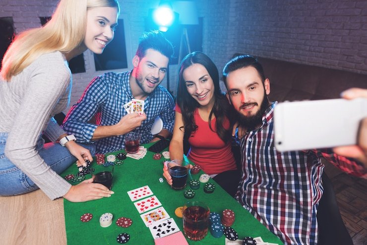 Studio kasino live Pretty Gaming dengan dealer profesional dan multi-kamera di sarang slot